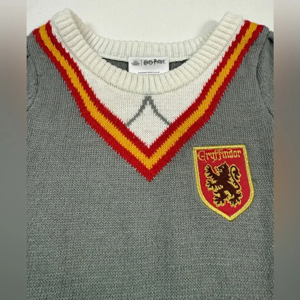 HARRY POTTER Baby Girls’ Hogwarts Gryffindor School‎ Knit Uniform Dress Size 12M